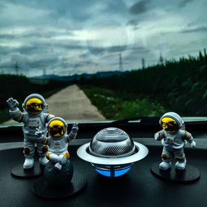 Solar Car Ornament Astronaut Planet Perfume