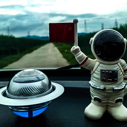 Solar Car Ornament Astronaut Planet Perfume