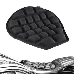 Three-dimensional airbag for motorcycle cushion