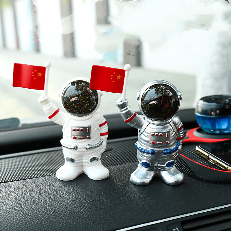 Solar Car Ornament Astronaut Planet Perfume