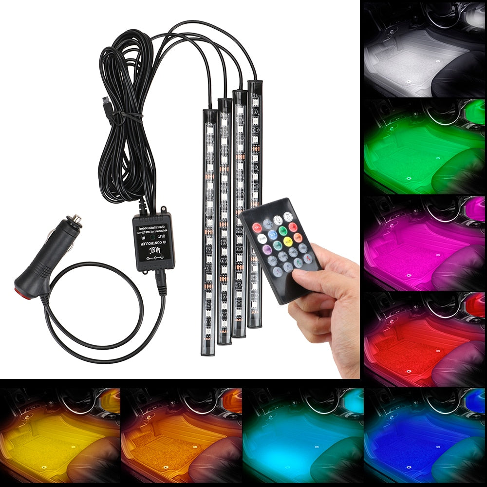 Wireless Remote Control LED Atmosphere Light with Voice Control