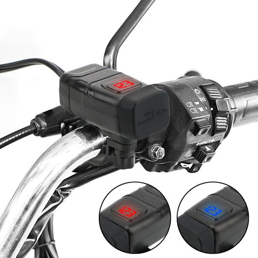 Waterproof 3.0 Dual USB Motorcycle & Scooter Quick Charger - The Fuel Guys